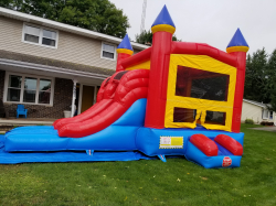 RED & YELLOW CASTLE WITH SLIDE